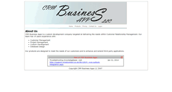 Desktop Screenshot of crmbusinessapps.com