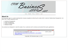 Tablet Screenshot of crmbusinessapps.com